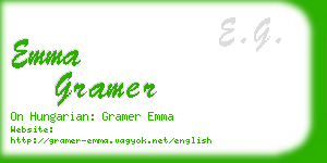 emma gramer business card